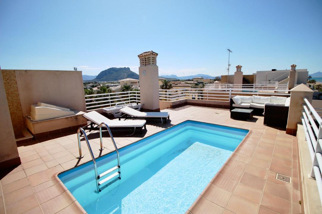 Atico Con Piscina Privada En Primera Linea Appartement Dénia Buitenkant foto
